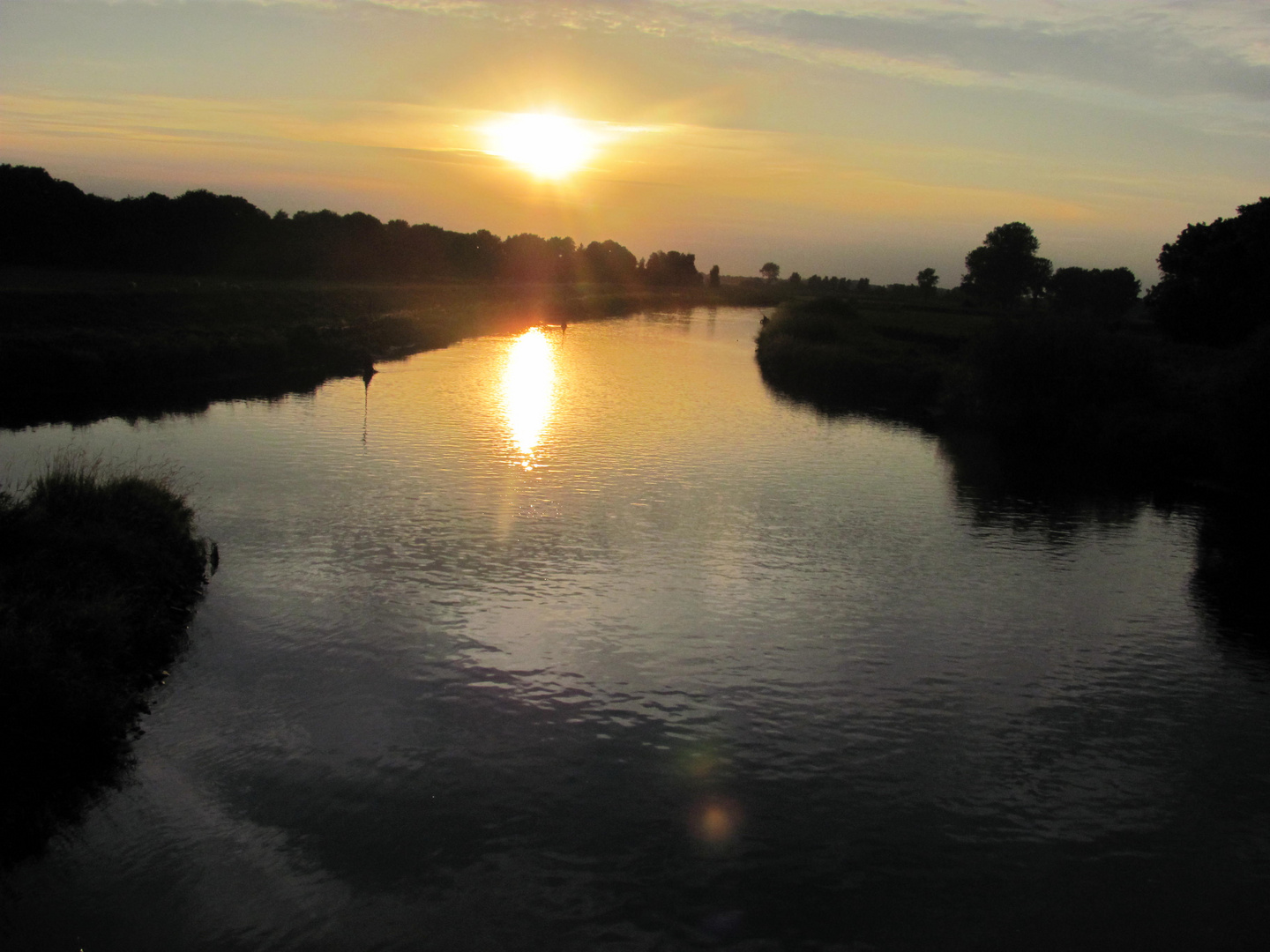 Sonnenuntergang Bramau