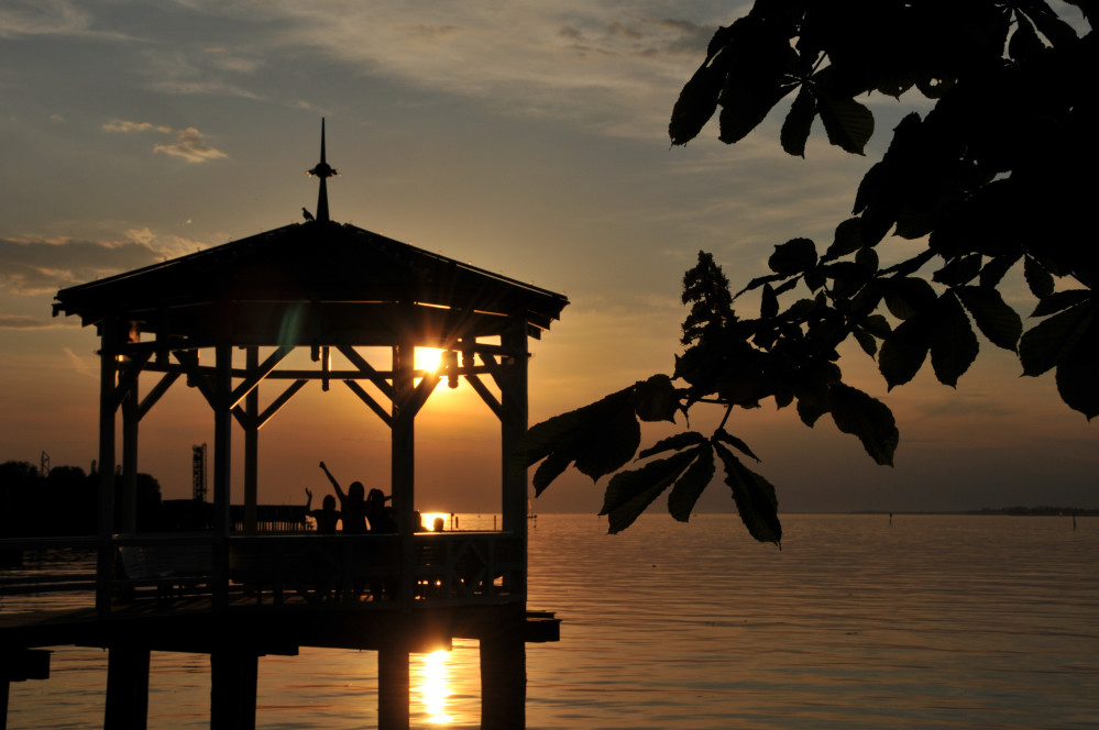 Sonnenuntergang Bregenzer Promenade