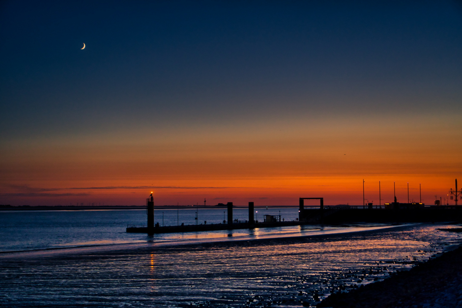 Sonnenuntergang Bremerhaven 