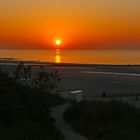 Sonnenuntergang Breskens am Strand