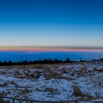 Sonnenuntergang Brockenplateau