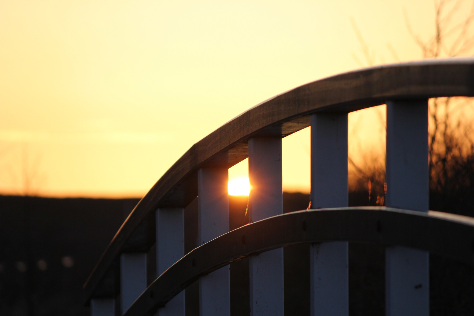 Sonnenuntergang / Brücke