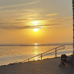 Sonnenuntergang Büsum Lagune