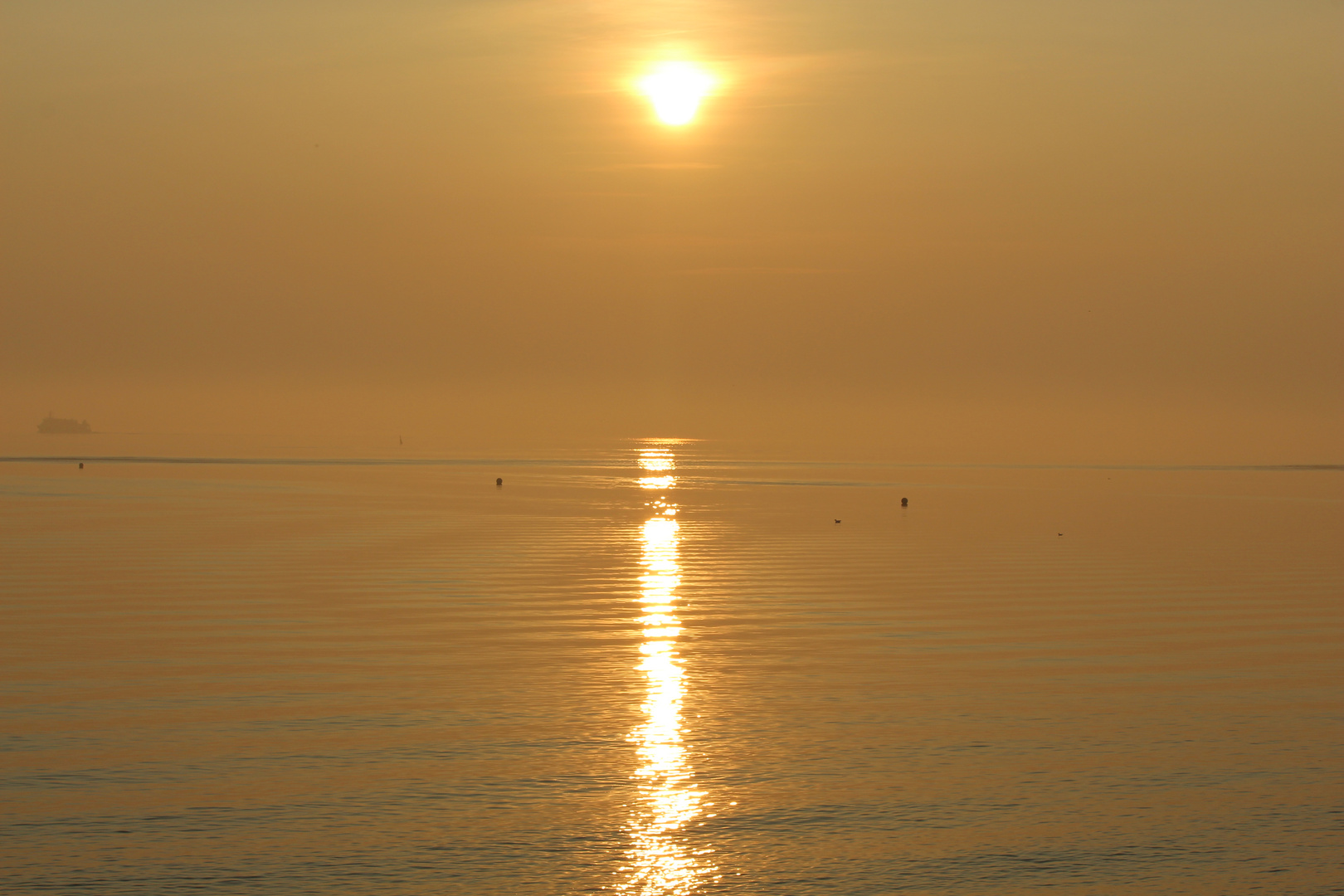 Sonnenuntergang Büsum Oktober 2014