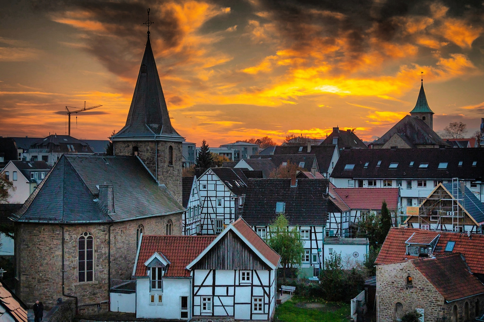 Sonnenuntergang Burg Blankenstein