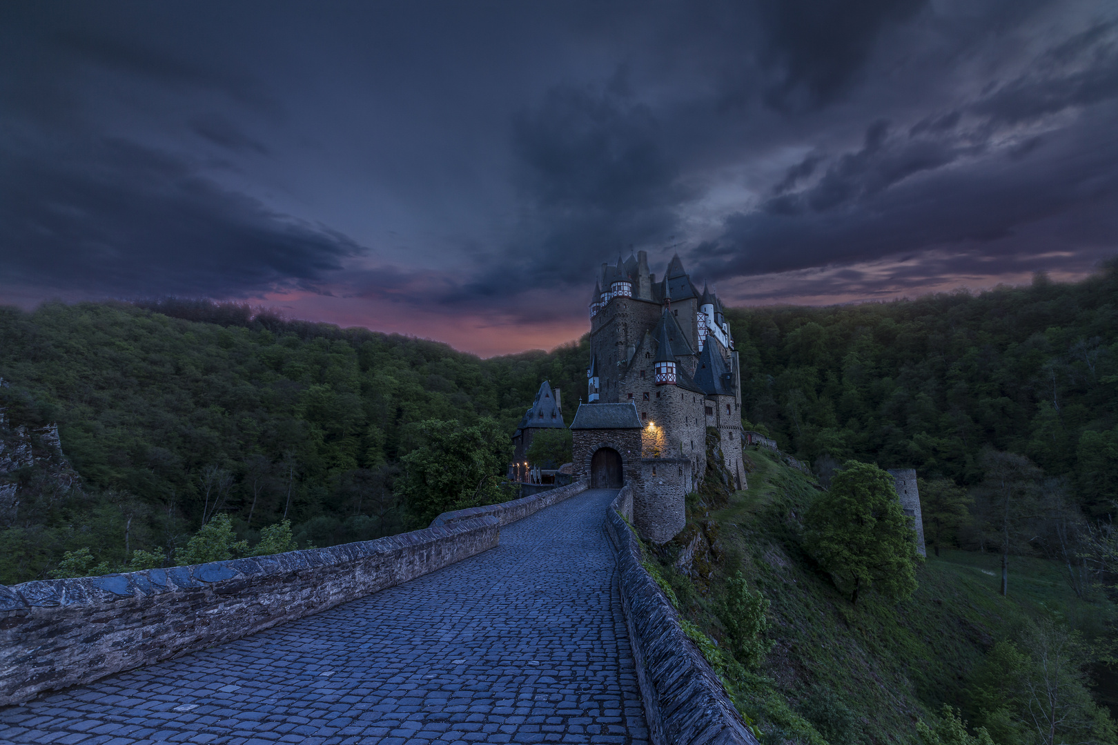 Sonnenuntergang Burg Eltz