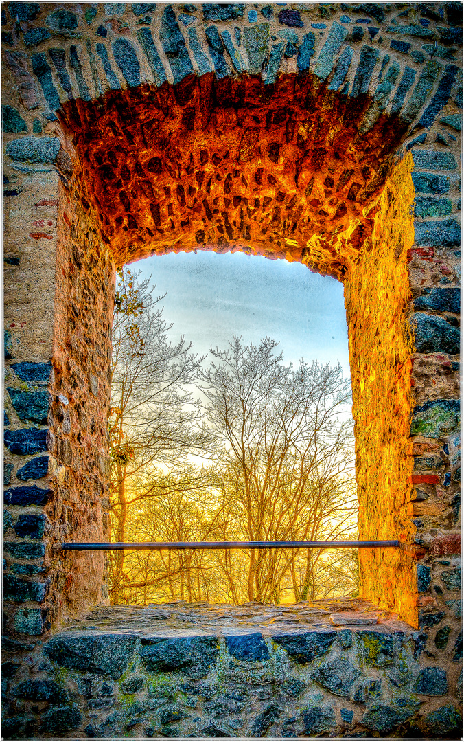 Sonnenuntergang Burg Frankenstein