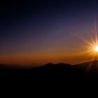 Sonnenuntergang - Burg Hohenneuffen