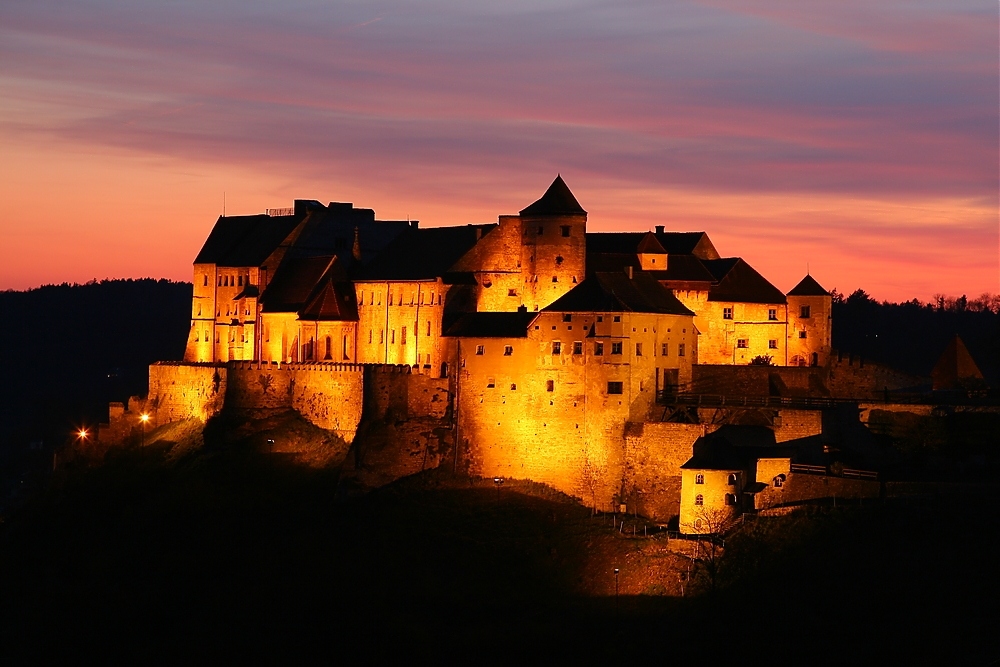 Sonnenuntergang Burghausen