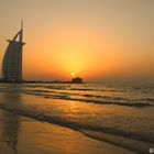 Sonnenuntergang Burj al Arab in Dubai