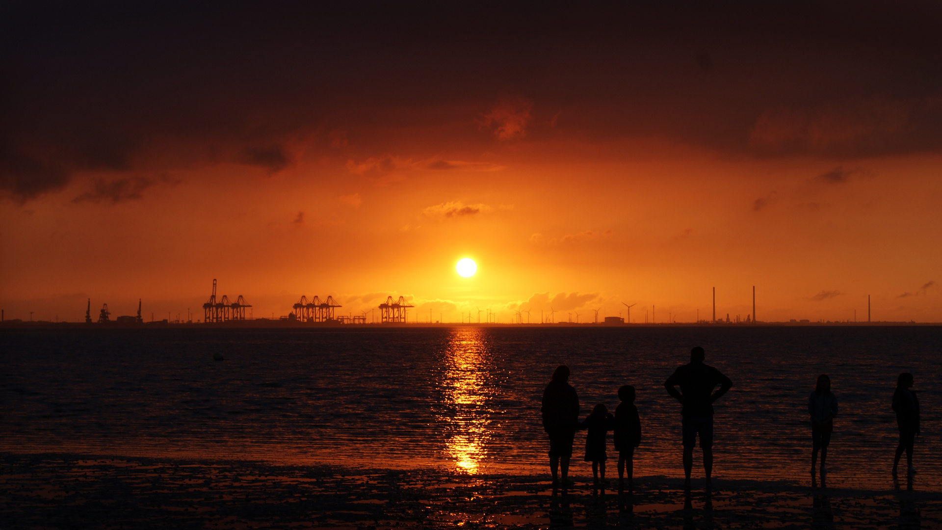 Sonnenuntergang Butjadingen