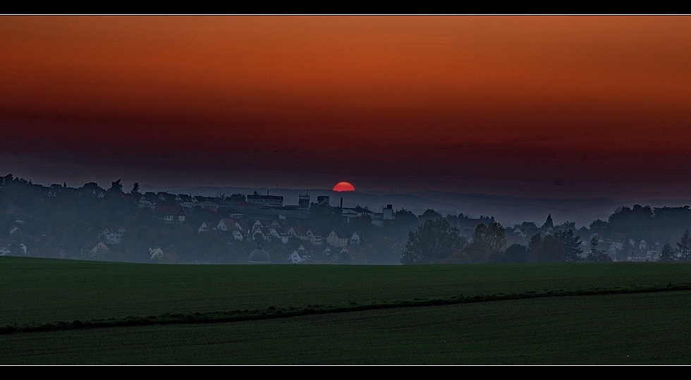 Sonnenuntergang...