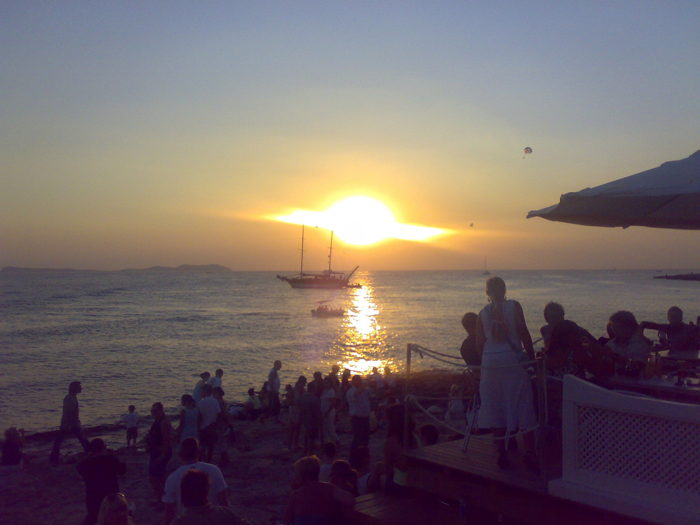 Sonnenuntergang Cafe del Mar Ibiza