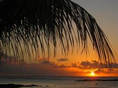 Sonnenuntergang Cannonier Mauritius