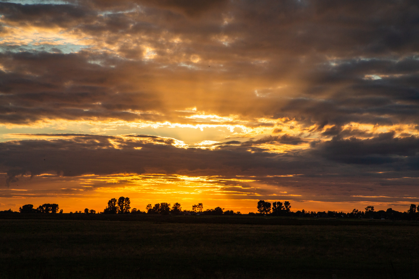 Sonnenuntergang - C.D.Friedrich läßt grüßen ...