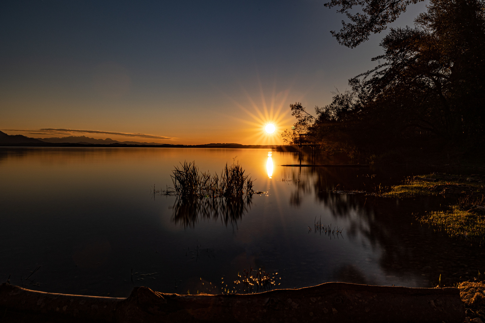 Sonnenuntergang Chiemsee 2022