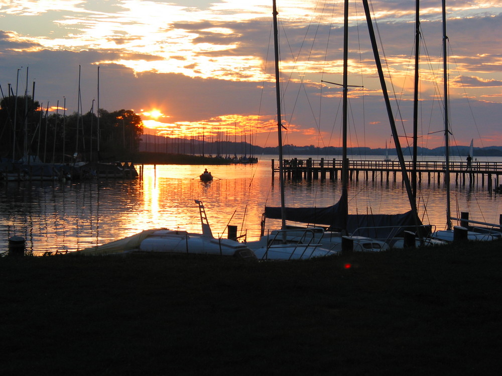 Sonnenuntergang Chiemsee