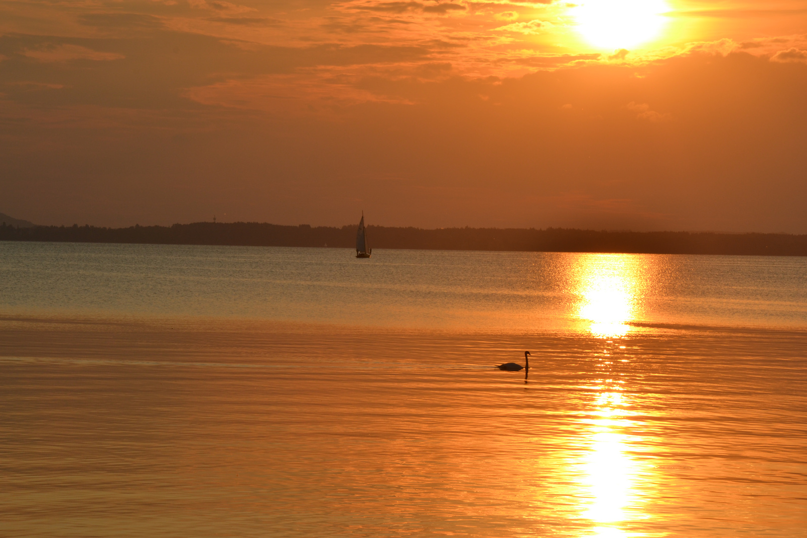 Sonnenuntergang Chiemsee