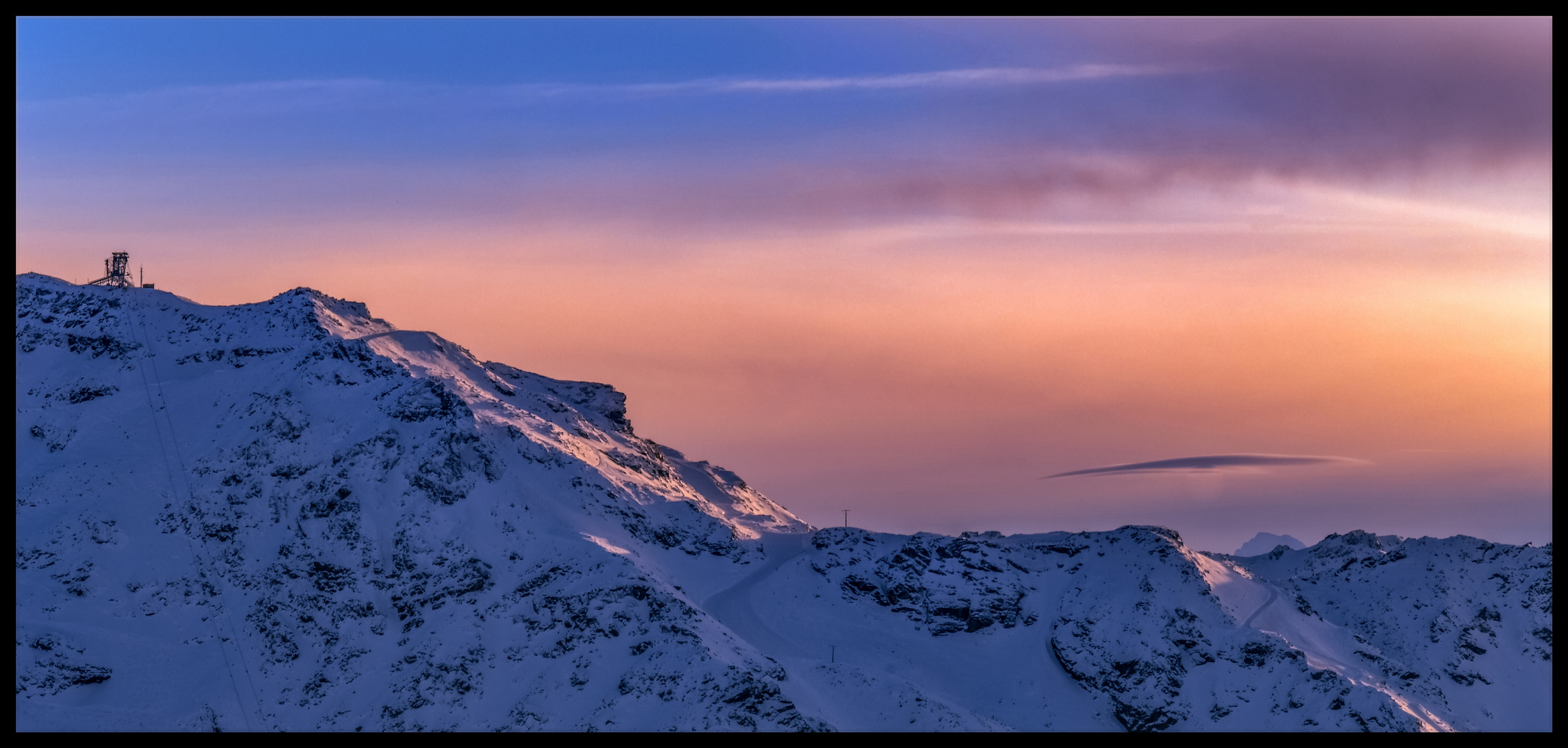 Sonnenuntergang Cime de Caron