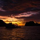 Sonnenuntergang Cocos Island