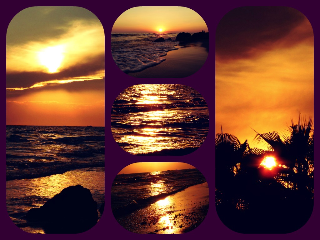 Sonnenuntergang Collage