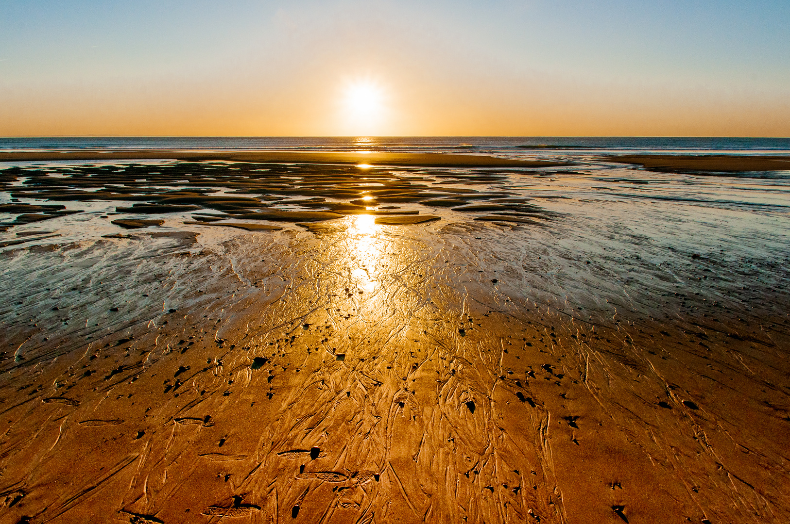 Sonnenuntergang Cotentin Normandie