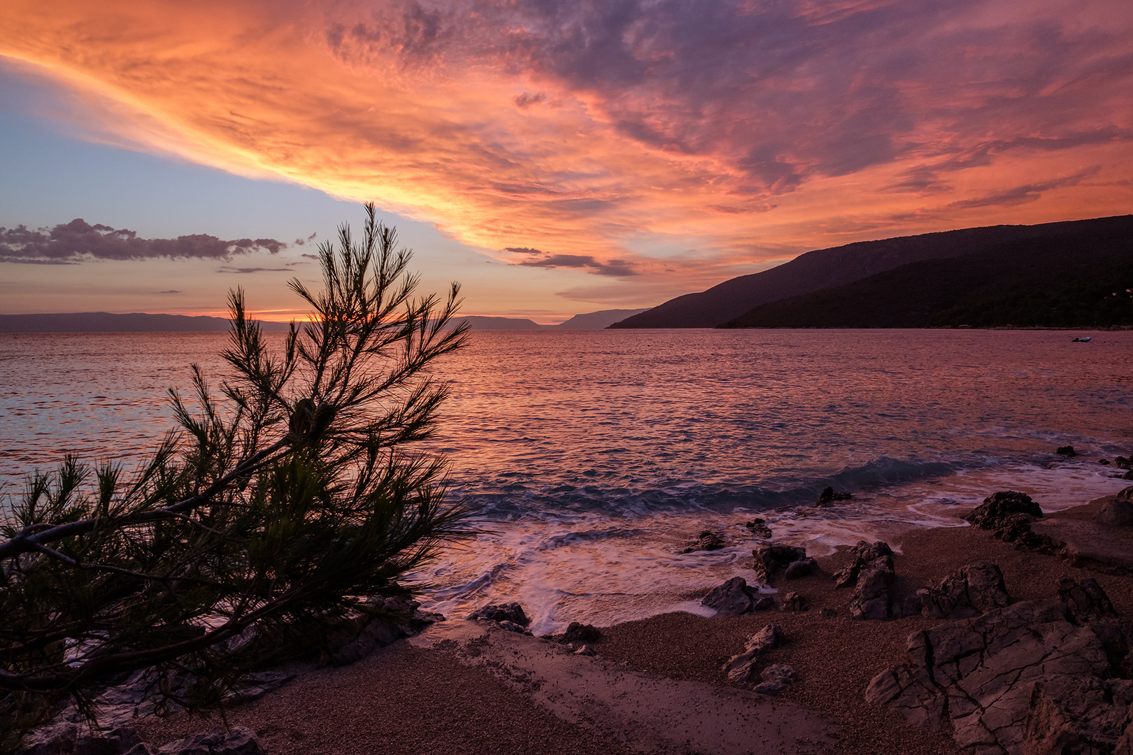 Sonnenuntergang (Cres, Kamp Kovacine)