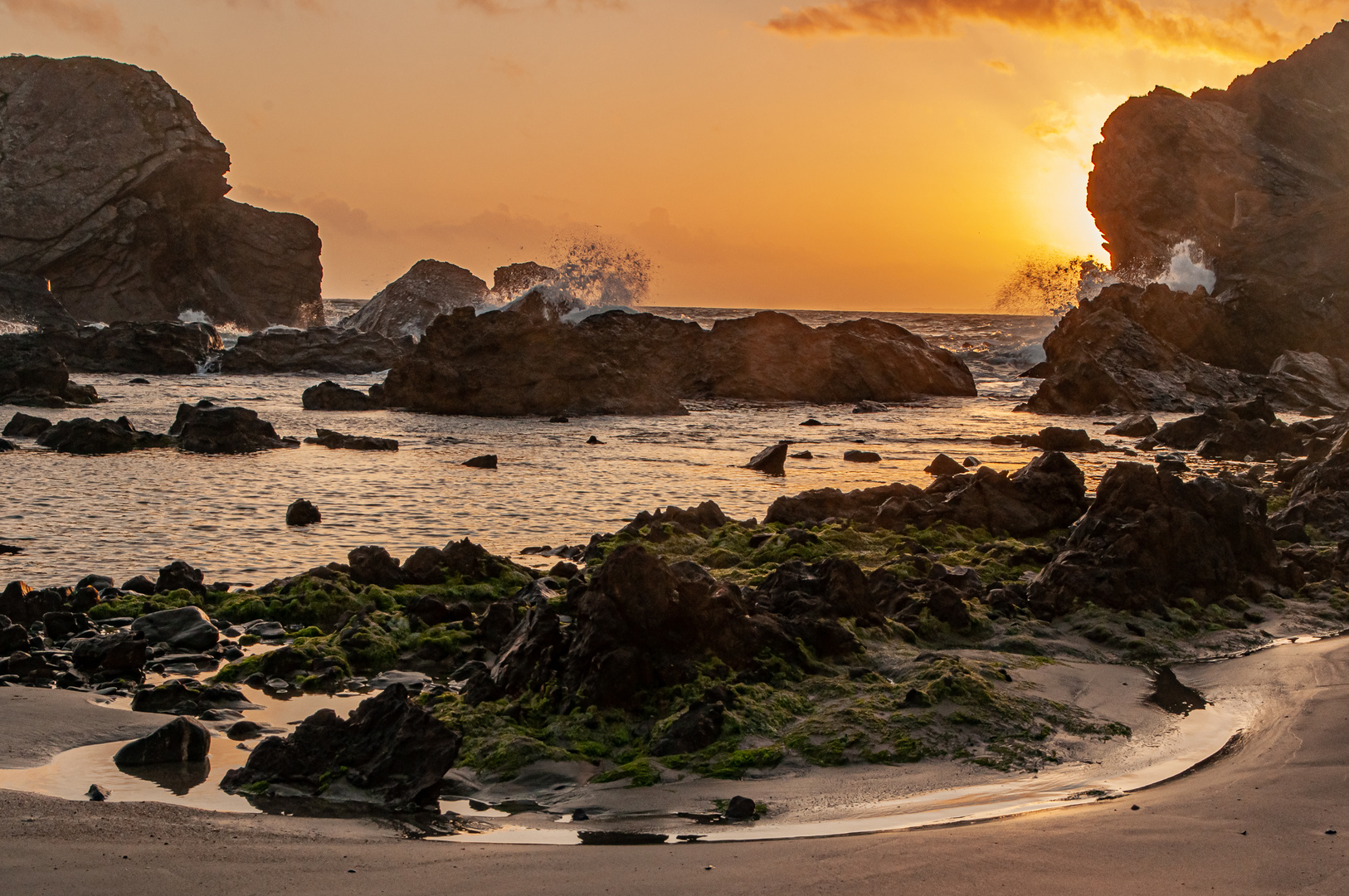 Sonnenuntergang  Crozon Halbinsel 