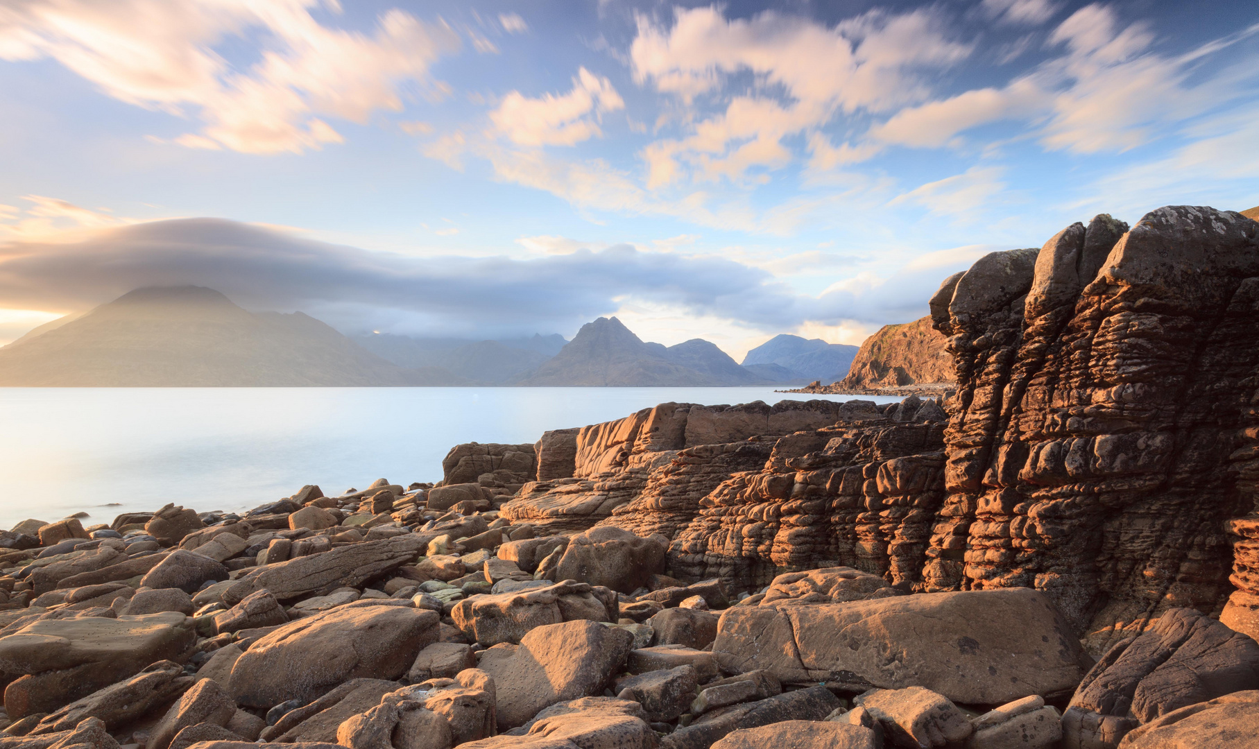 Sonnenuntergang Cullins - Isle of Skye