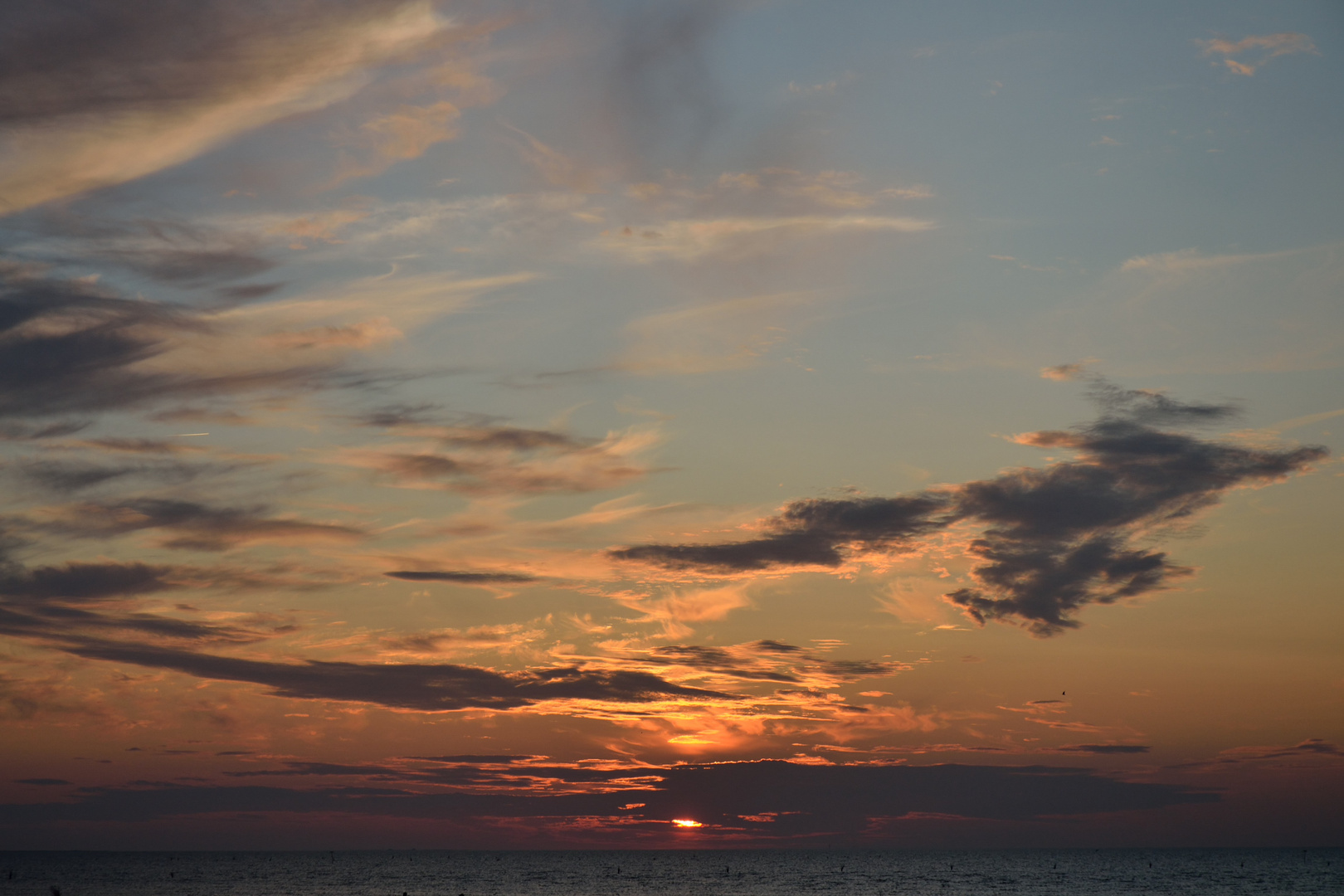 Sonnenuntergang Cuxhaven-Döse