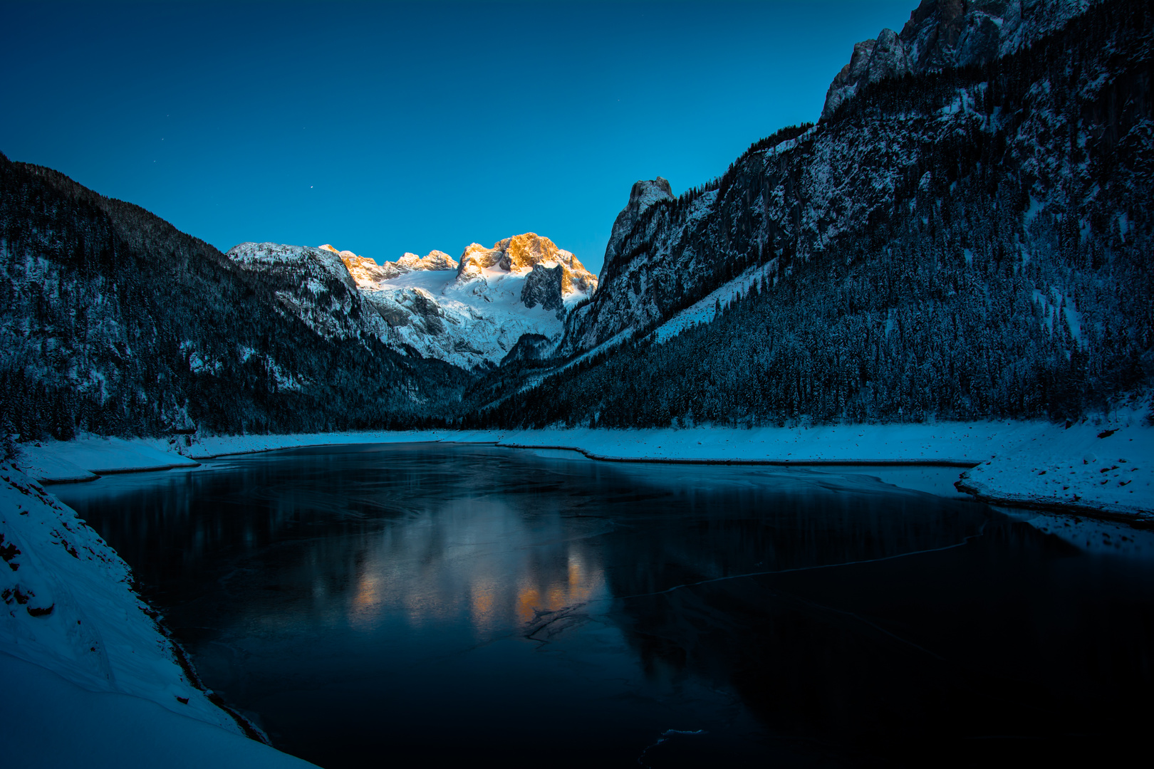 Sonnenuntergang Dachsteingebirge