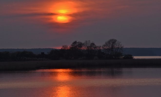  Sonnenuntergang Dassower See.....