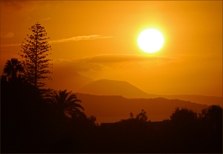 Sonnenuntergang...