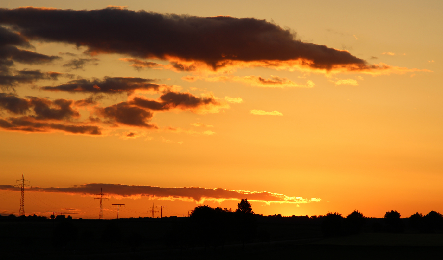 Sonnenuntergang...