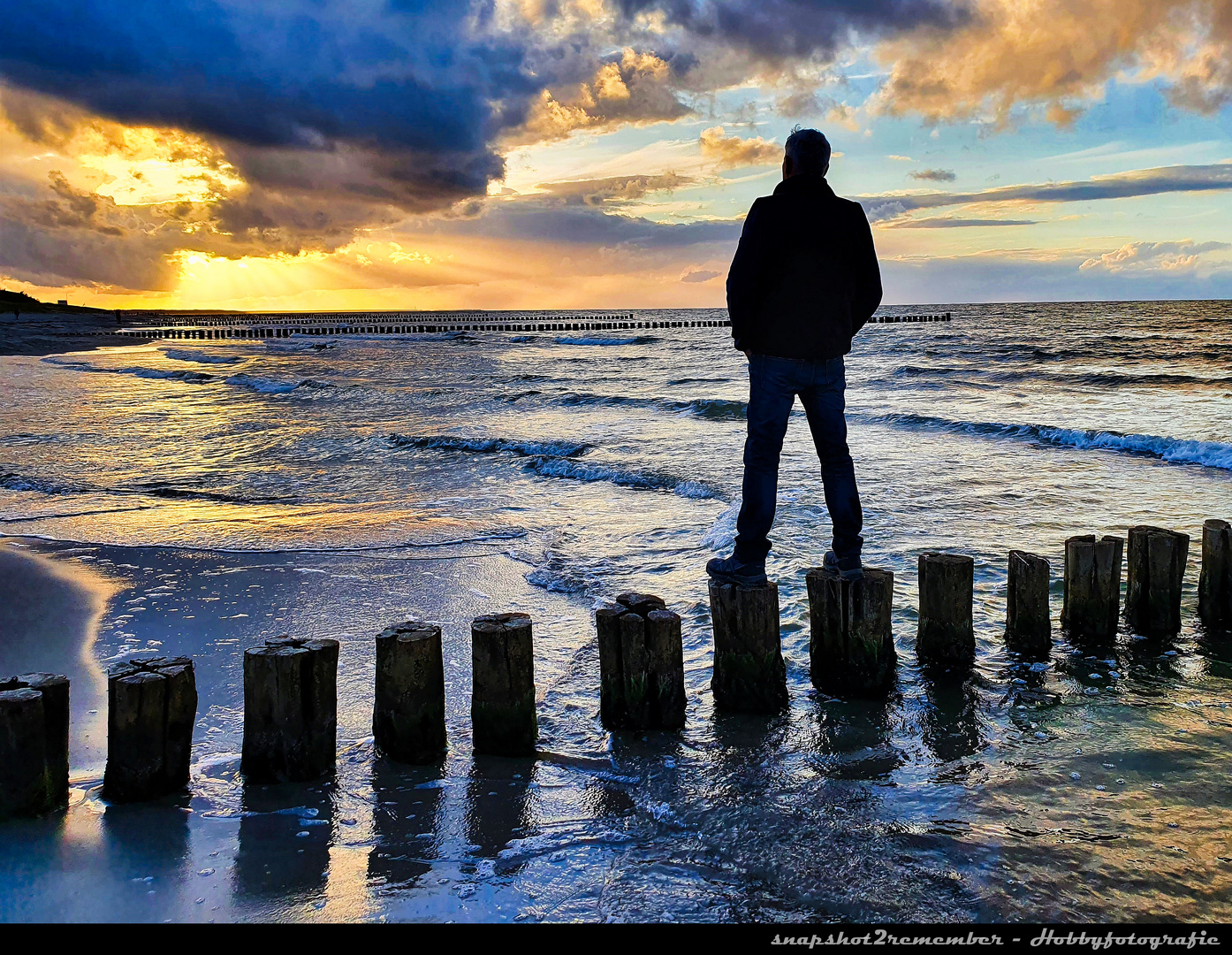 Sonnenuntergang - der Blick zum Horizont