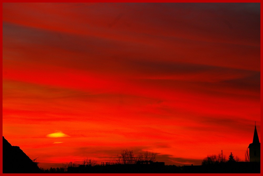 Sonnenuntergang - der Himmel brennt