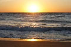 Sonnenuntergang der Nordsee bei St. Peter-Ording