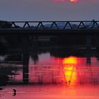 Sonnenuntergang Donau Deggendorf