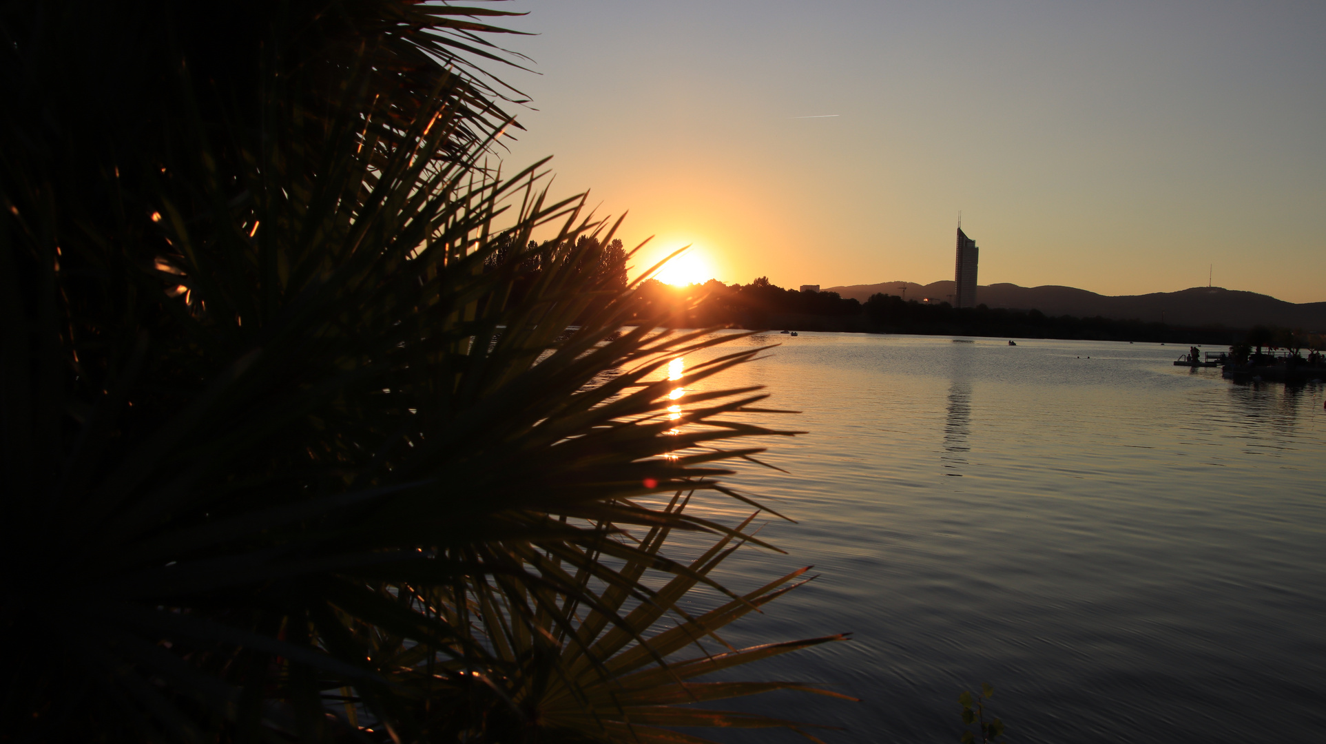 Sonnenuntergang Donauinsel