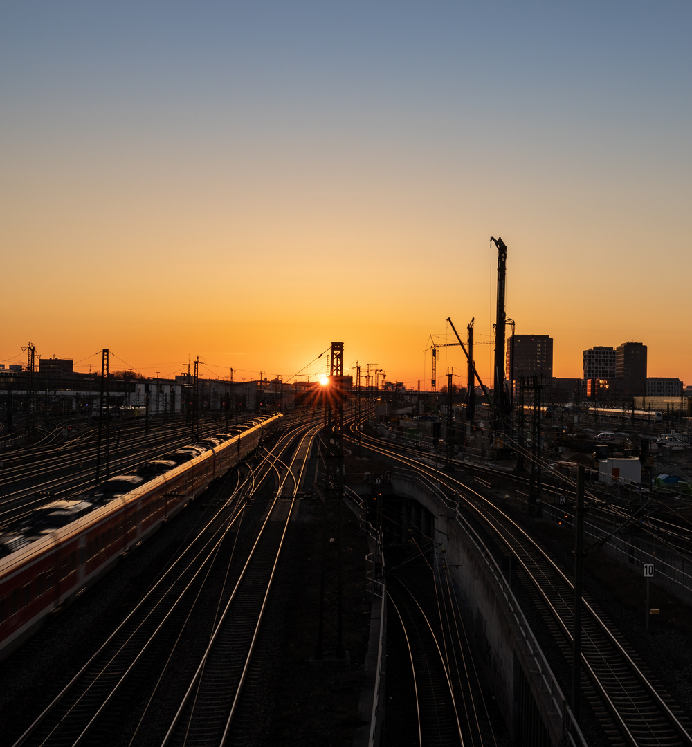 Sonnenuntergang Donnersbergerbrücke