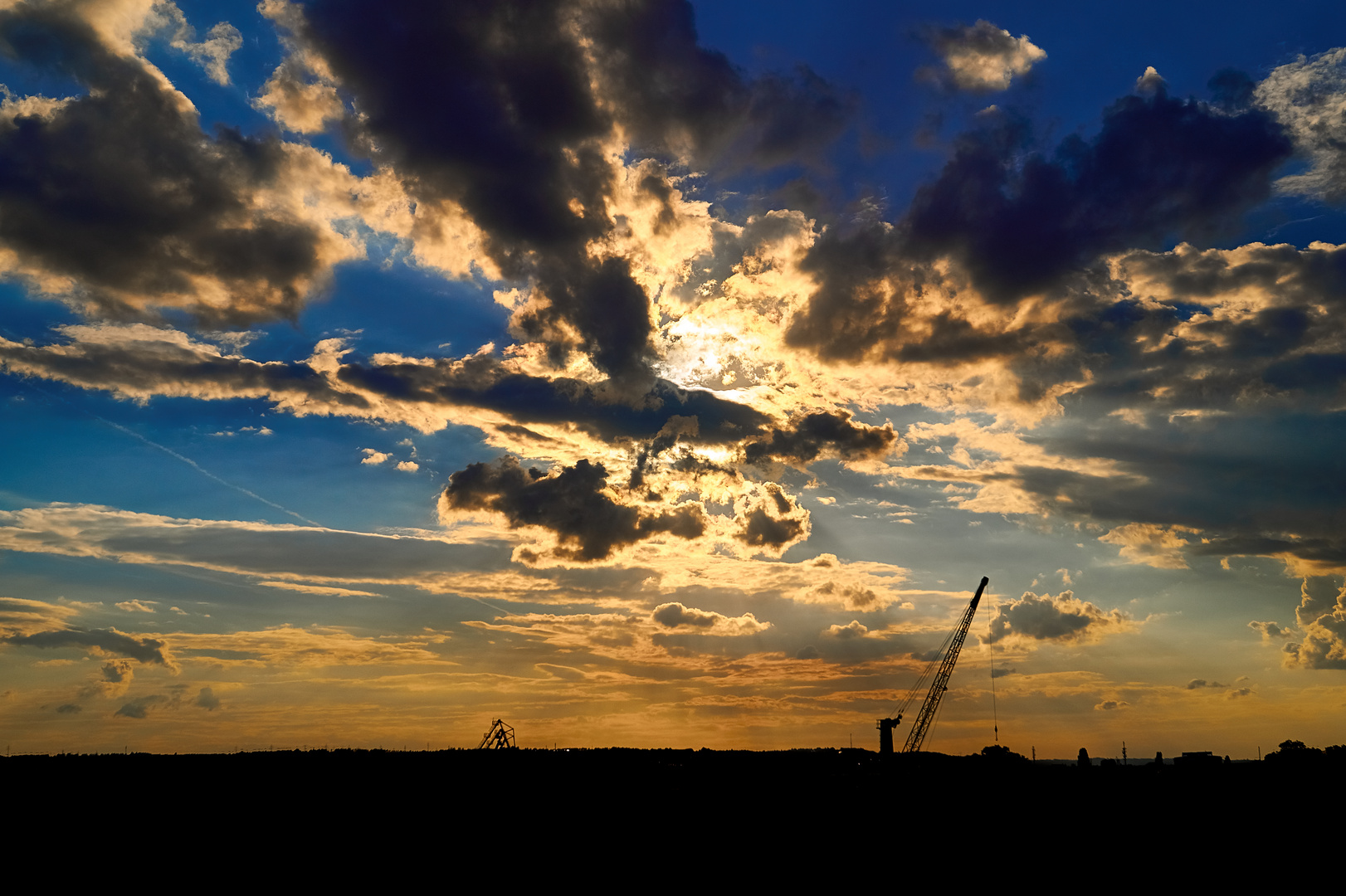 Sonnenuntergang Dresden Ostragehege