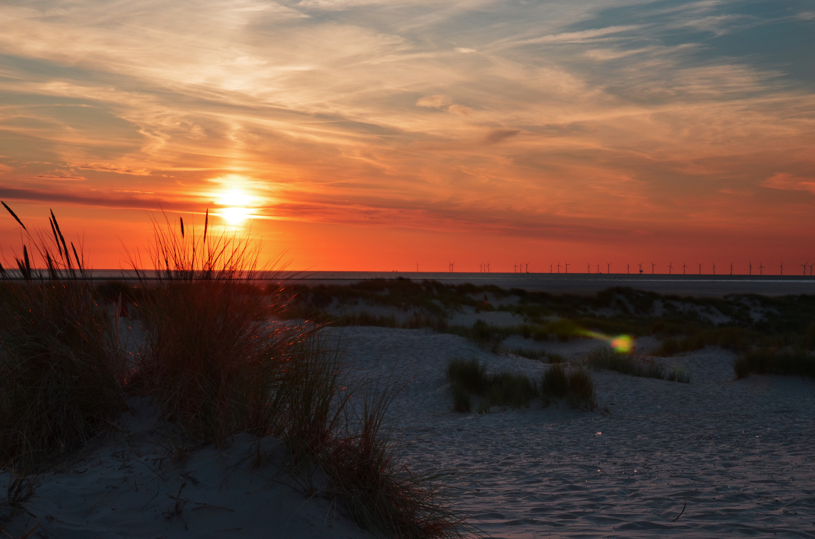 Sonnenuntergang Dünen