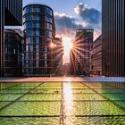 Sonnenuntergang Düsseldorf Medienhafen 