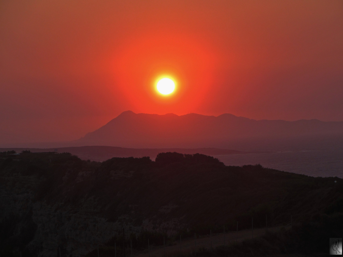 Sonnenuntergang..