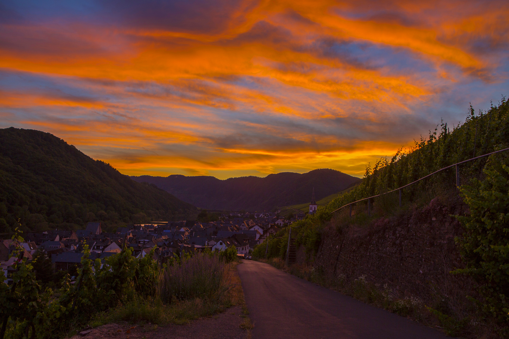 Sonnenuntergang Ediger-Eller