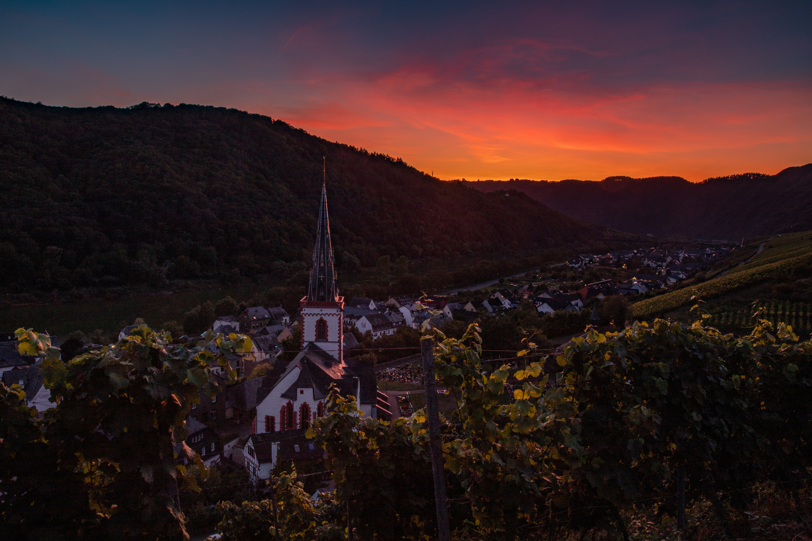 Sonnenuntergang Ediger-Eller