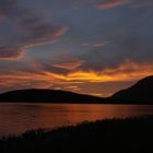 Sonnenuntergang eine Bucht nördlich von Ullapool