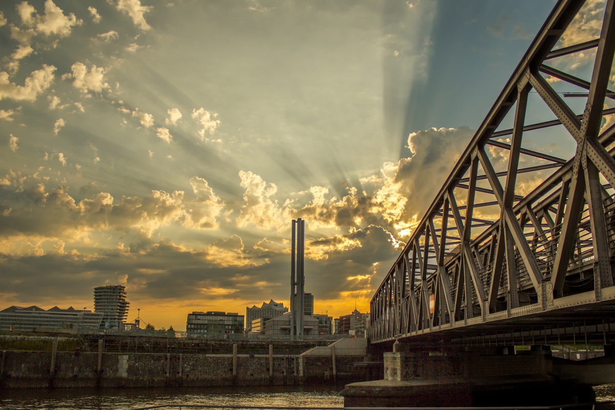 Sonnenuntergang - Elbe