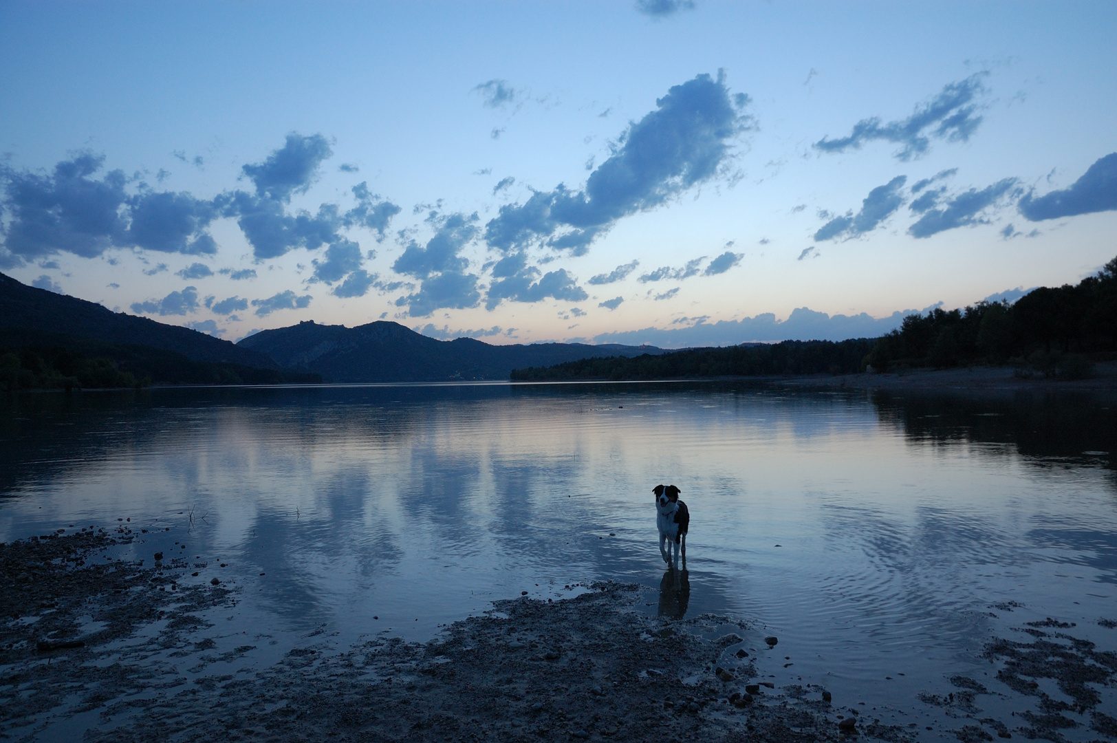 Sonnenuntergang Embalse de Barrasona