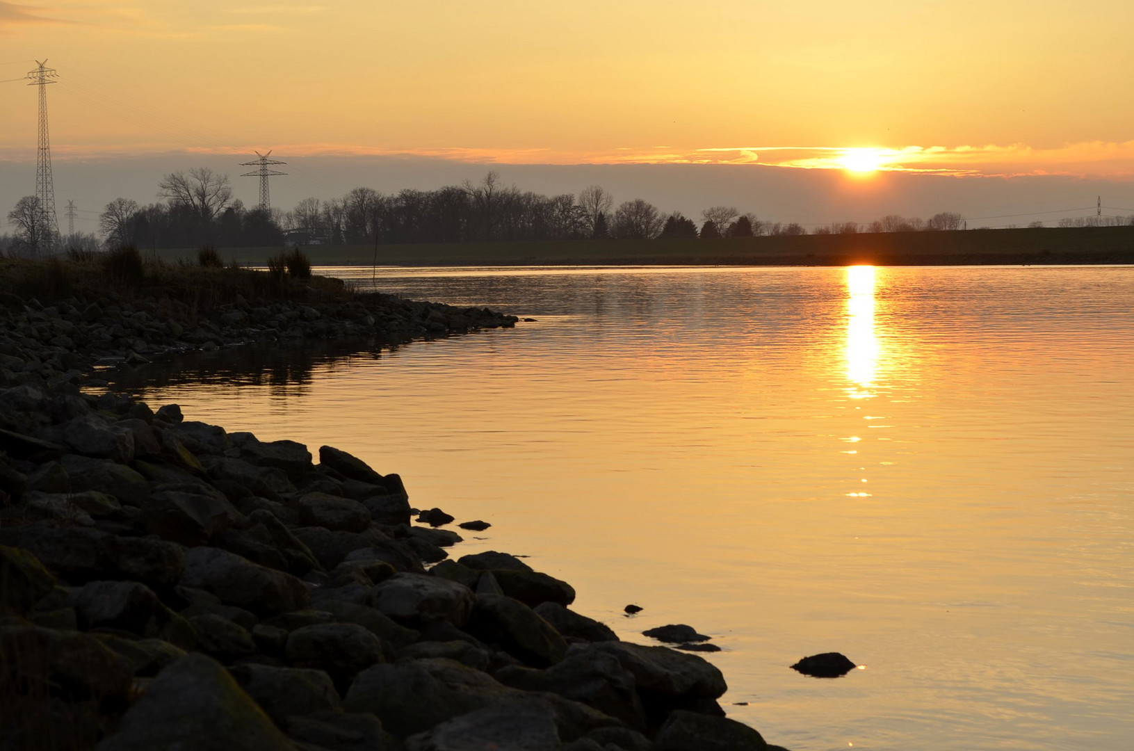 Sonnenuntergang- Ems